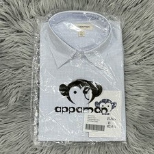Appaman Youth Boys' LS The Standard Shirt In Pale Blue Check Size 7 NEW
