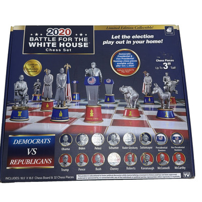 2020 Battle For The White House Chess Set Democrats VS Republicans Limited New
