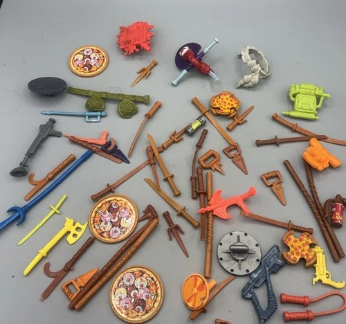Vintage TMNT Accessories Weapons Lot Playmates 90s Teenage Mutant Ninja Turtles