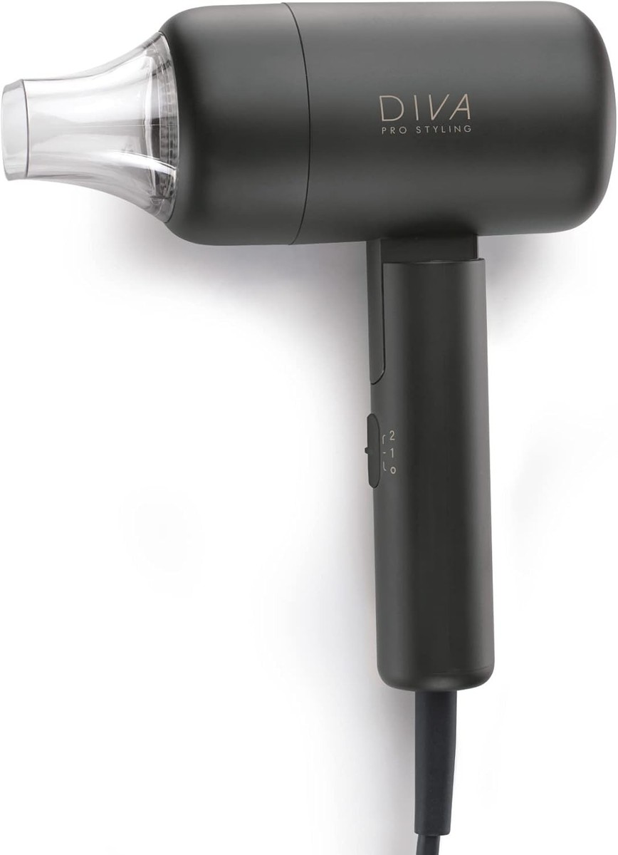 Diva Pro Styling Jet Set 3000 Travel Dryer Black UK
