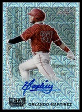 2021 Leaf Metal Draft 1990 Autographs Orlando Martinez Auto #LA-OM1