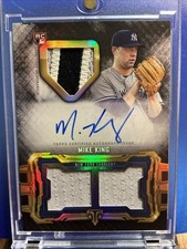 2020 Topps Triple Threads - Phenom Autographed Relics MK Mike King Black /35