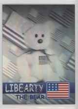 1999 Ty Beanie Babies Series 2 Rare Bear Holograms /20001 Libearty the Bear 5f0