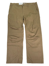 Eddie Bauer Men's Beige Relaxed Fit Utility Canvas Pants - 40x30