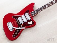 1965 Silvertone 1488 Silhouette Vintage Electric Guitar w/ DeArmond Gold Foils