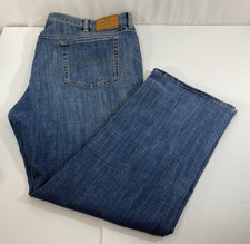 Lucky Brand 181 Relaxed Straight Fit Blue Denim Jeans Mens 48X34 W 44 Inseam 33