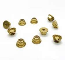 TRLB07KSGMYDC BRASS M2 X 0.4MM NYLON INSERT LOCK NUTS FOR SCX24