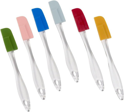 Set of 6 Mini Silicone Spatulas for Kitchen Cooking & Baking, Small Silicone Coo