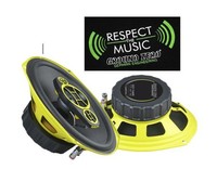Ground Zero Gzcf 7104XSPL 18 X 25Cm 4 Wege Oval Lautsprecher Paar & Gitter