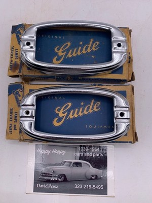 1941 Chevrolet GM parking light turn bezel chrome trim Guide accessory 9531551