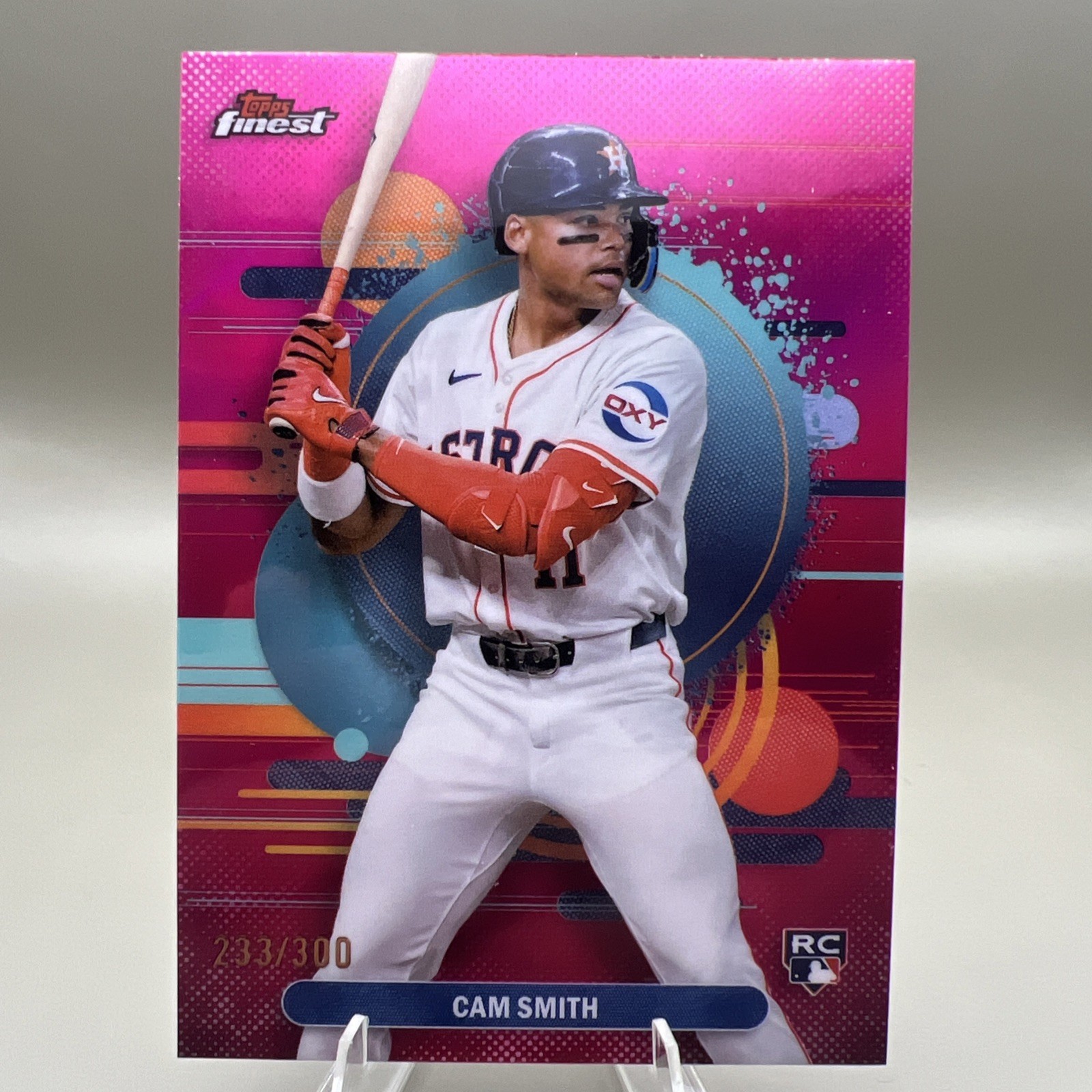 Cam Smith 2025 Topps Finest Uncommon Magenta Pink #146 RC Rookie /300 Astros