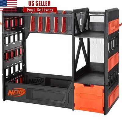 Blaster Rack Organizer Up to 20 Blasters W/ Drawer & Multi Storage Options New