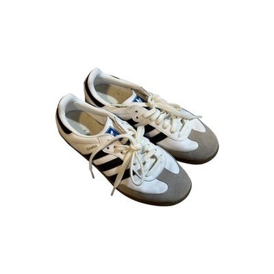 Adidas Samba OG Shoes Mens 5 White Black Gum B75806 Leather Sneakers Classic