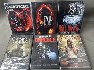 Lot 6 WILD EYE RELEASING Horror DVDs Evil Nun Doll Killer Dracula NIB NEW SEALED