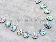 Natural Abalone Teardrop Shape Shell Beads, Abalone drop shape beads, 12x16mm,