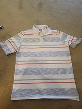 Callaway Men's Medium Opti-Dry Short Sleeved Striped Golf Polo