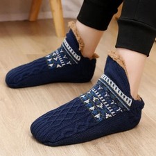 NEW Fluffy And Warm Non Slip Knitted Slipper Socks For swollen feet and ankles