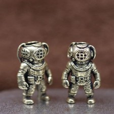 Diver Figurine EDC Paracord Knife Beads Lanyard Brass DIY Rope Pendant Charm