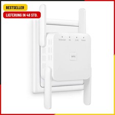 Répéteur WiFi, 1200Mbit/s Amplificateur WiFi Double Bande 5GHz/2.4GHz avec Ethernet Por