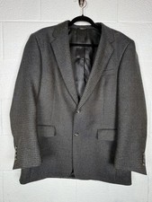 Austin Reed London Pure New Wool Blazer 40R Gray Tweed Look Sport Coat Younkers