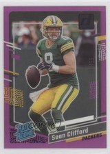 2023 Panini Clearly Donruss Rated Rookie Purple 103/199 Sean Clifford #82 19lw