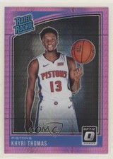 2018-19 Panini Donruss Optic Rated Pink Hyper Prizm Khyri Thomas Rookie RC 03od