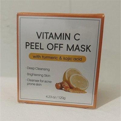 MIAOFUTONG Vitamin C Turmeric Kojic Acid Peel-Off Mask 4.23 oz Brightening