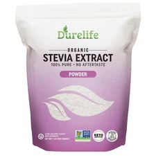 Durelife 100% Pure stevia extract sweetener | No Erythritol NON-GMO Project V...