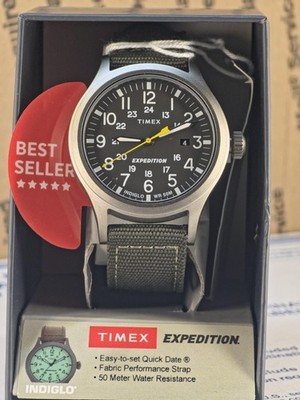 Timex T49961 Men's Expedition Scout Green Fabric Strap Watch | eBay