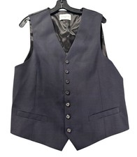 NUOVO Sandro Paris tuta uomo gilet gilet blu taglia 52 nuovo con etichetta spedizione gratuita