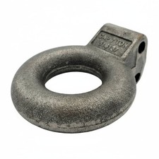 3 Adjustable Pintle Coupler Lunette Eye Trailer Hitch Forged Tow Ring Military
