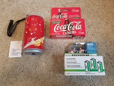 90s Red Soda Can Camera 35MM PLUS Film  Coca Cola Instant Flash