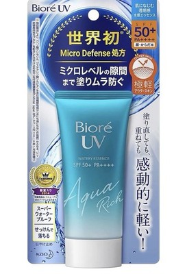 Biore Kao UV Sunscreen Aqua Rich Watery Essences SPF50+ Cream 50ml