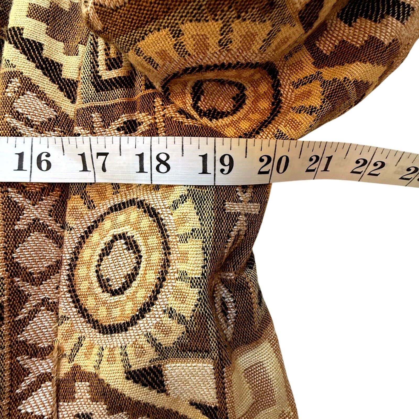 VTG 50s Tapestry Coat Womens sz M Brown Yellow Flah Co Zelinka Matlick Boho image 5