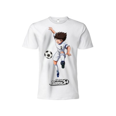 Holly and Benji T-Shirt - Captain Tsubasa Original Official White Jersey