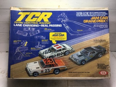 Vintage 1977 Ideal TCR Indy Jam Car Slotless Raceway Open Box UNTESTED w/Extras!