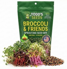 Todd's Seeds Broccoli and Friends Sprouting Seed Mix: 1/4 Pound, Red