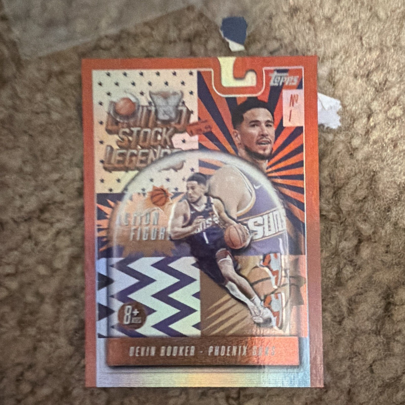 Topps Devin Booker #8 Stock Legends Insert Phoenix Suns NBA Basketball Card