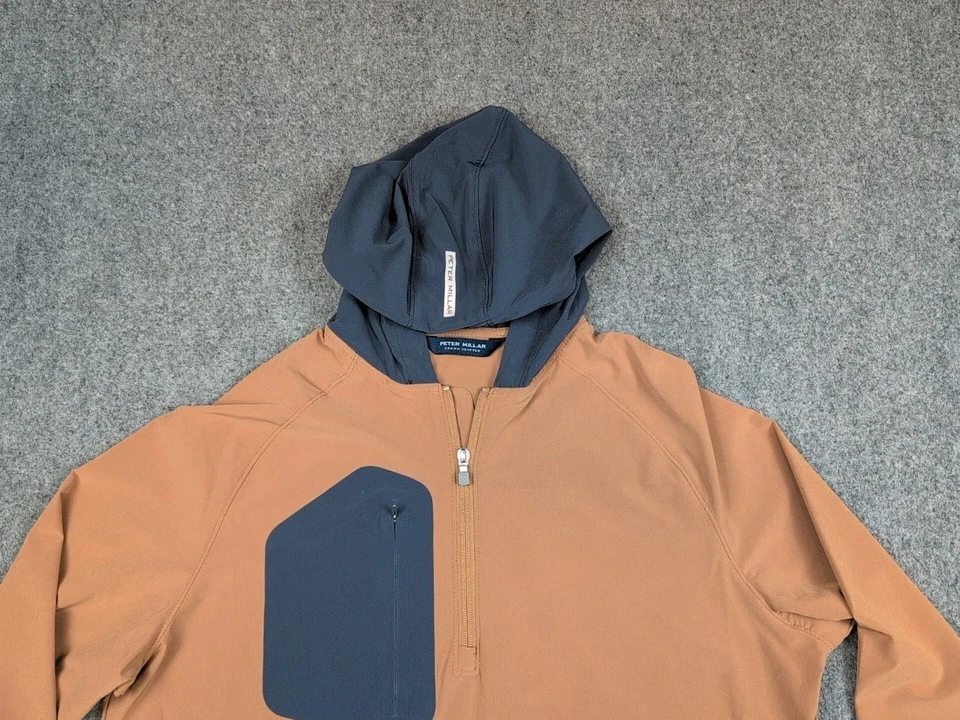 Chaqueta con Capucha Peter Millar Crown Crafted Flex Adapt 1/2 Cremallera Talla Grande Foto 2 de 4