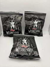 Kelloggs Wednesday Addams Limited Edition Snack Size 0.45 oz Cereal Bag x 4 Bags