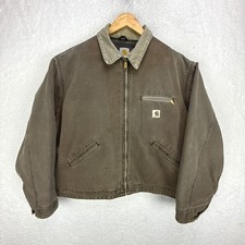 Carhartt Detroit Jacket Blanket Lined Mens 2XL J97 CHT Chestnut Brown