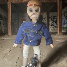 Scary, down right Creepy Doll, altered porcelain doll 16"