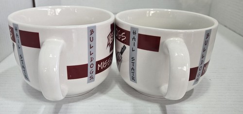 Mississippi State Bulldogs Coffee Soup Mugs Officially Licensed - Picture 3 of 7