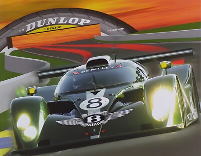 Bentley EXP Speed 8, Le Mans 2002 - 10'' x 8'' Qualität Poster Druck