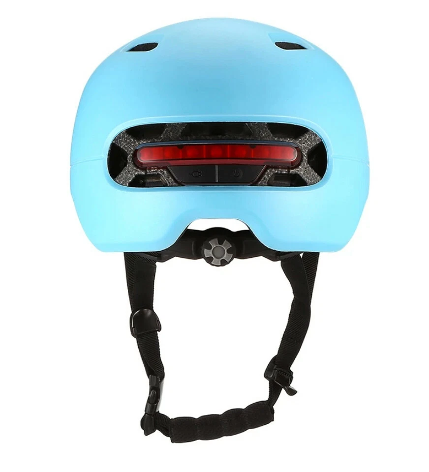 Smart 4 U (Xiaomi/Livall) Cycling Scooter Helmet with LED Lights - Blue Medium |