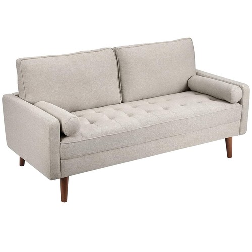 Modern 3-Sitzer Sofa Couch Love Seat Sofa Couch Lounge Armrest mit Pillows DE - Bild 5 von 51