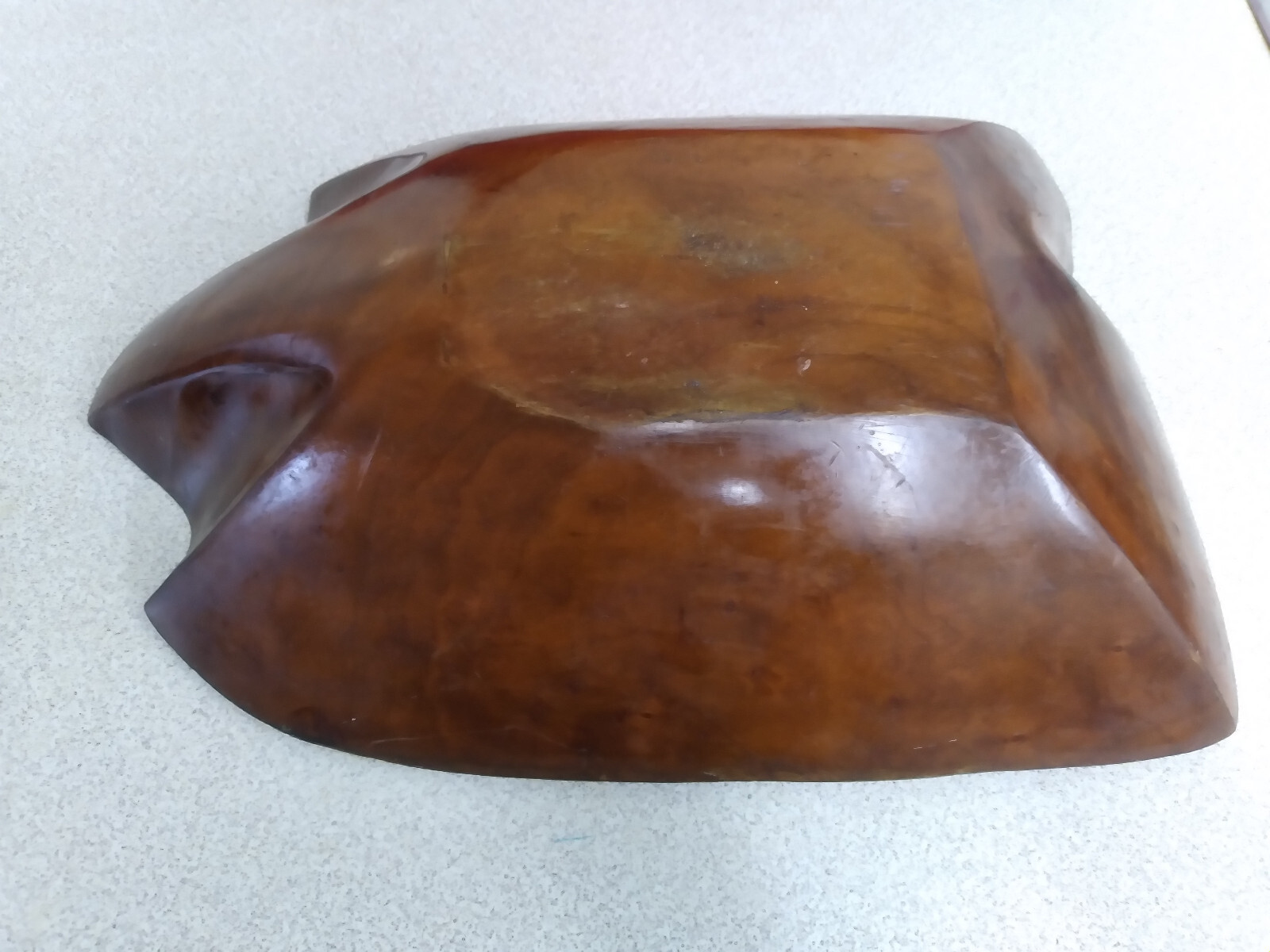 Vintage 16" Wooden Bowl Hand Carved Teak Wood Serving Salad Fruit Wood Bowl eBay