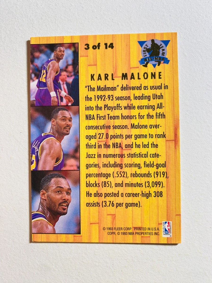 NBA Karl Malone 3color パッチカード 100枚限定 Pedo Karl Malone 1999-00 Topps Chrome All-Stars Utah Jazz
