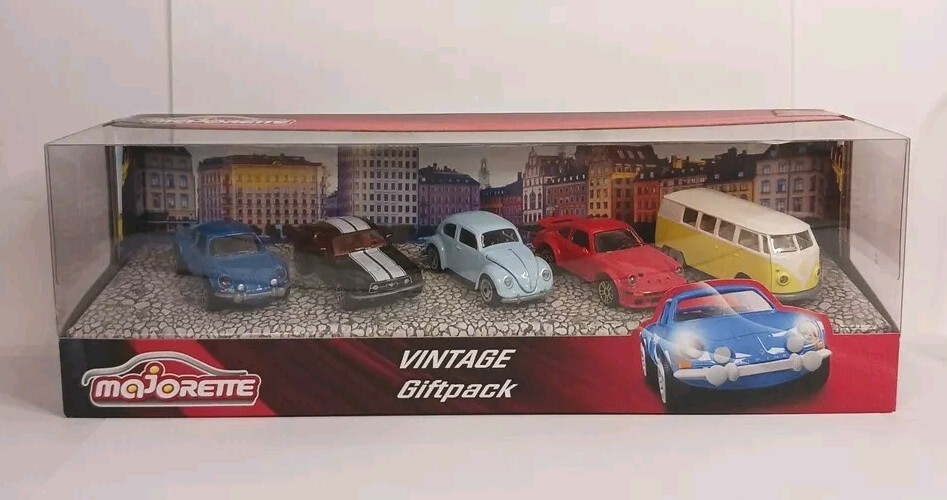 Majorette Vintage Giftpack 5 Diecast Cars Factory Sealed Made In