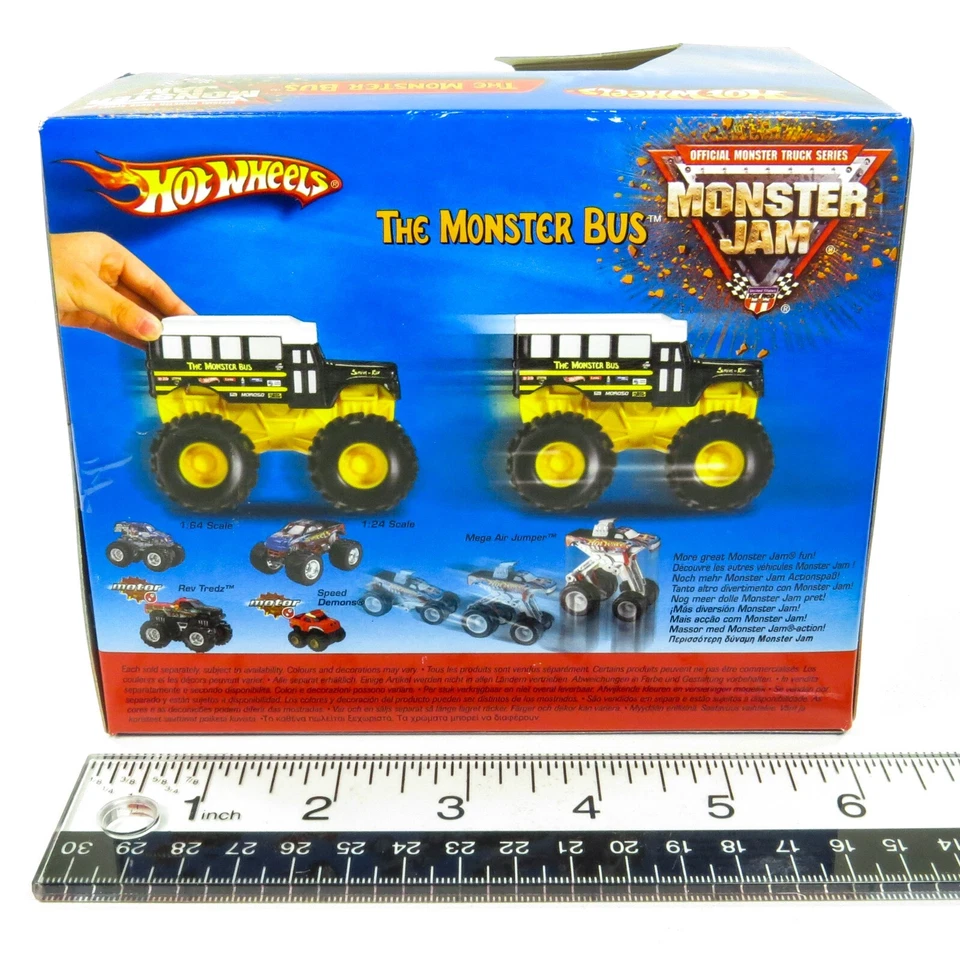 Hot Wheels Monster Jam MONSTER BUS - Action Wheels New Sealed 2004 RARE 20+ Y/O - Image 4 of 4
